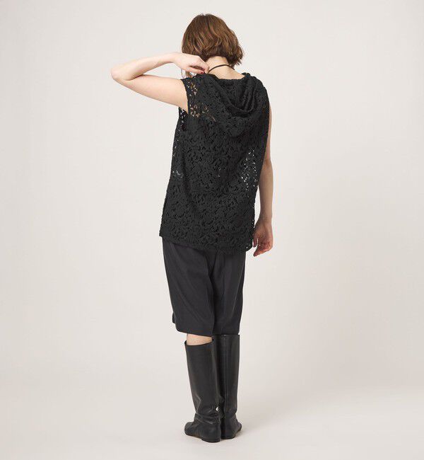 conte「＜conte＞レース フーデッド プルオーバー」|シャツ・ブラウス|