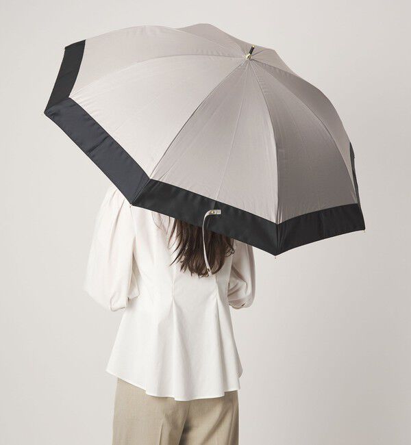 UNITED ARROWS green label relaxing「【WEB限定 / 別注】＜because＞グログランテープアンブレラ 長傘 晴雨兼用 レイン」|傘|