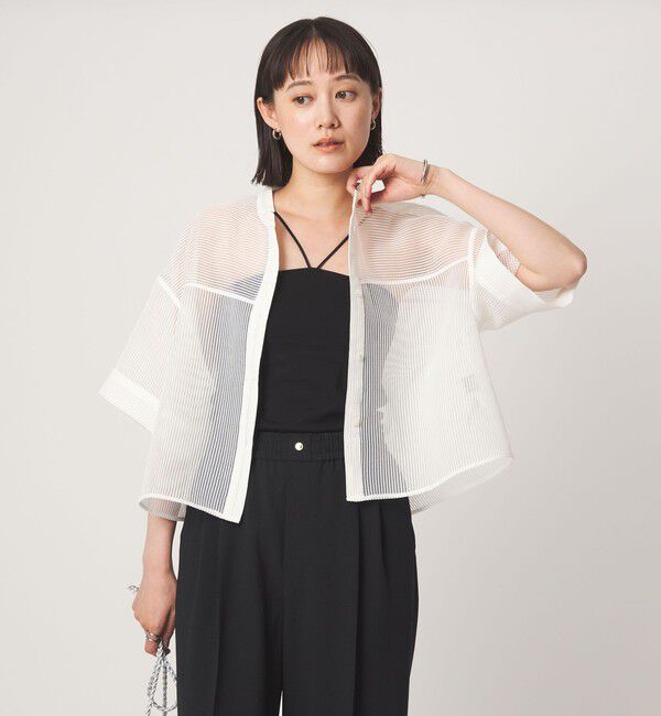 UNITED ARROWS green label relaxing「シアー コードレーン ショートスリーブ シャツ」|シャツ・ブラウス|