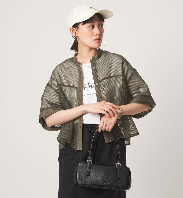 UNITED ARROWS green label relaxing「シアー コードレーン ショートスリーブ シャツ」|シャツ・ブラウス|