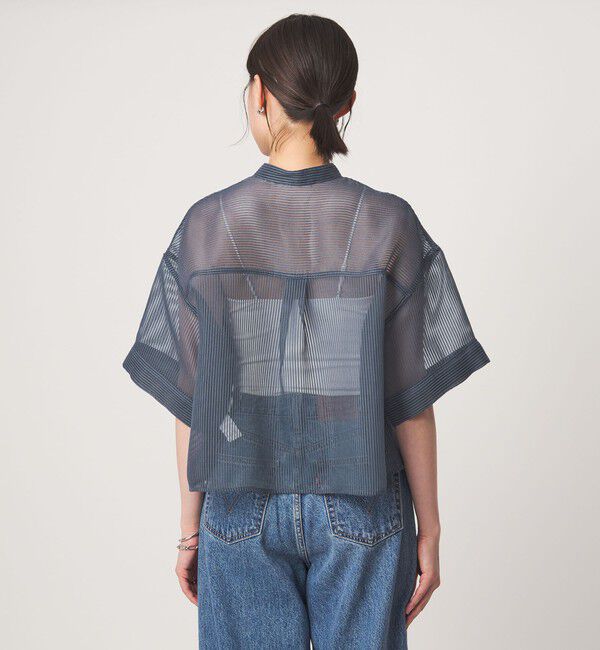 UNITED ARROWS green label relaxing「シアー コードレーン ショートスリーブ シャツ」|シャツ・ブラウス|