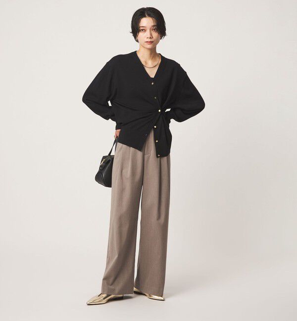 UNITED ARROWS green label relaxing「ソモウライク 2タック ワイド パンツ ウォッシャブル ストレッチ」|スラックス|
