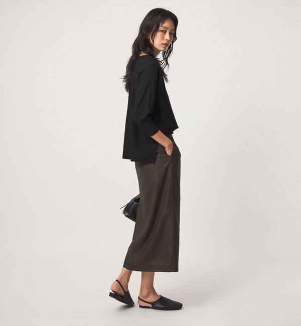 UNITED ARROWS green label relaxing「［size SHORTあり］トリアセ スリット タイト スカート UVカット 通気性」|タイト|