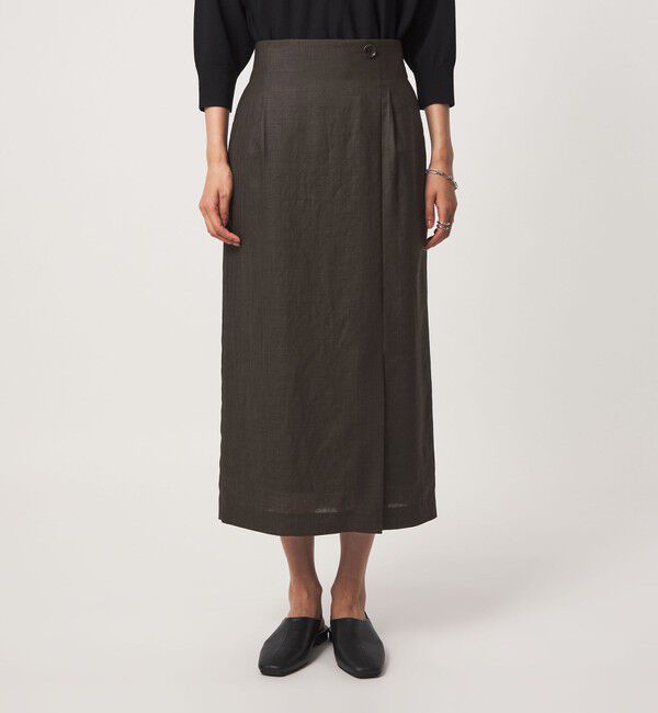 UNITED ARROWS green label relaxing「［size SHORTあり］トリアセ スリット タイト スカート UVカット 通気性」|タイト|