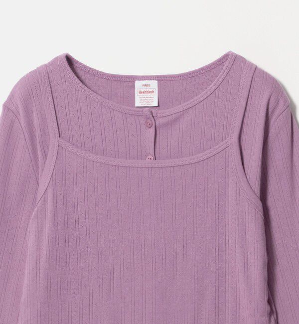UNITED ARROWS green label relaxing「【別注】＜Healthknit＞レイヤード プルオーバーカットソー」|Tシャツ・カットソー|