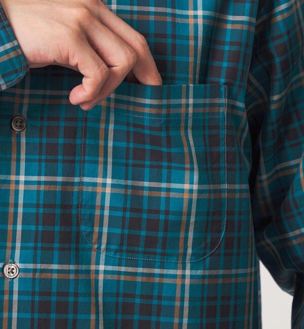 UNITED ARROWS green label relaxing「トーマスメイソン ビエラ チェック  ジャストルーズ レギュラーカラー 長袖 シャツ」|シャツ・ブラウス|