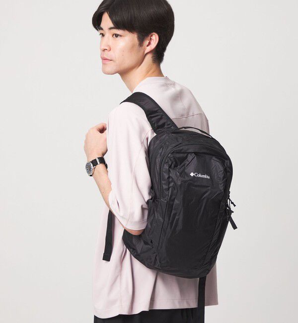 UNITED ARROWS green label relaxing「【WEB限定】＜Columbia＞ タイガーブルック 18L パッカブル バックパック」|リュック|BLACK