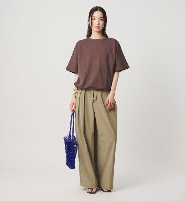 BEAUTY&YOUTH UNITED ARROWS「ヘム ドローストリング 5分袖 Tシャツ」|Tシャツ・カットソー|