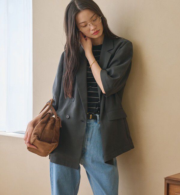 BEAUTY&YOUTH UNITED ARROWS「ポリエステル メッシュ ハーフスリーブ ジャケット ウォッシャブル」|テーラードジャケット|