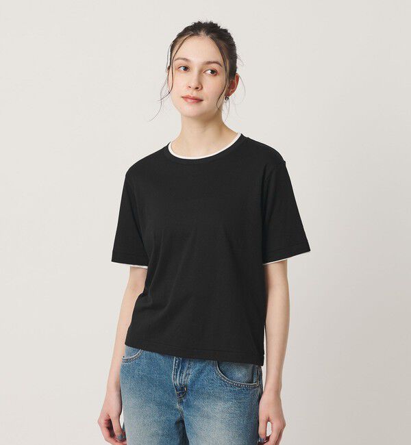 BEAUTY&YOUTH UNITED ARROWS「麻コットン レイヤード クルーネック Tシャツ」|Tシャツ・カットソー|
