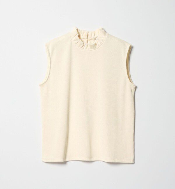STEVEN ALAN「＜Steven Alan＞フリル ノースリーブ Tシャツ」|Tシャツ・カットソー|