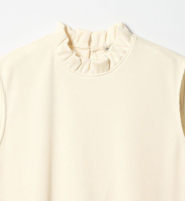 STEVEN ALAN「＜Steven Alan＞フリル ノースリーブ Tシャツ」|Tシャツ・カットソー|