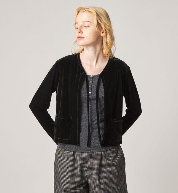STEVEN ALAN「＜Steven Alan＞ベロア ボレロ カーディガン」|カーディガン|