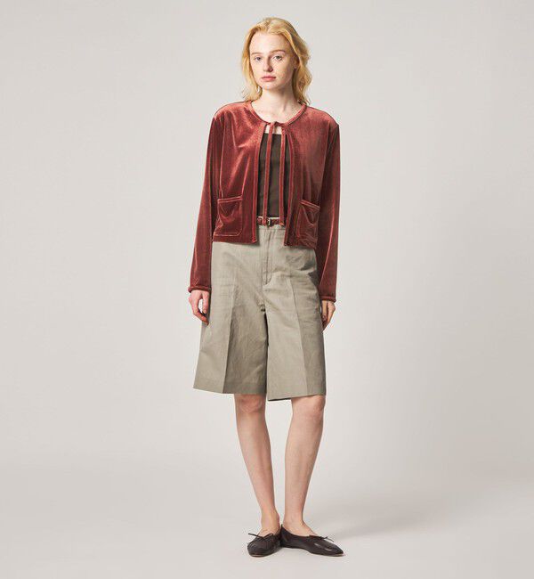 STEVEN ALAN「＜Steven Alan＞ベロア ボレロ カーディガン」|カーディガン|