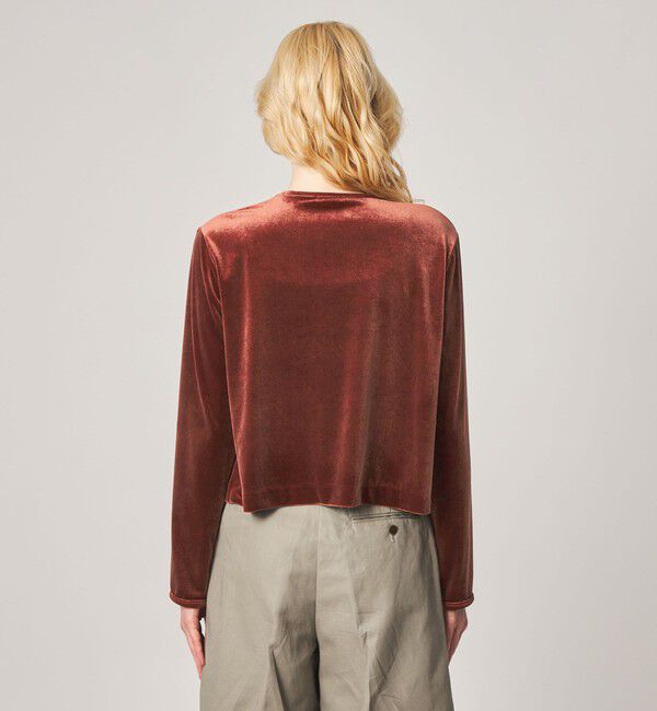 STEVEN ALAN「＜Steven Alan＞ベロア ボレロ カーディガン」|カーディガン|