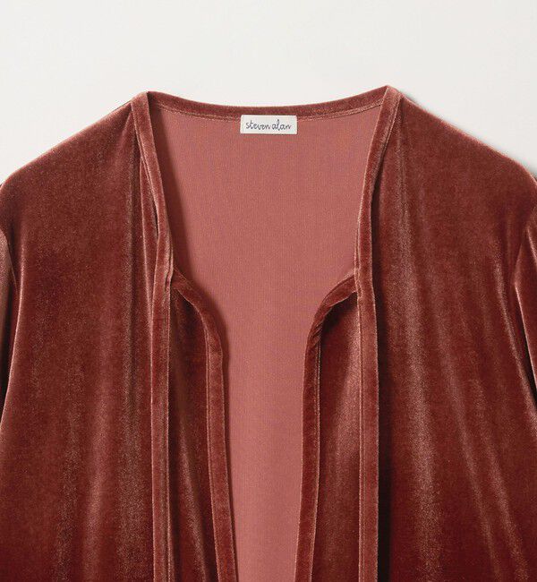 STEVEN ALAN「＜Steven Alan＞ベロア ボレロ カーディガン」|カーディガン|