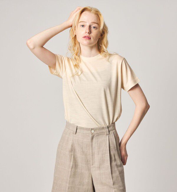 STEVEN ALAN「＜Steven Alan＞ウールジャージー ショートスリーブ Tシャツ」|Tシャツ・カットソー|
