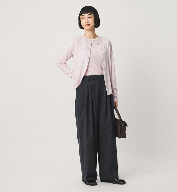 BEAUTY&YOUTH UNITED ARROWS「毛ポリエステルブレンド ワイドタックパンツ 防シワ ウォッシャブル」|その他|