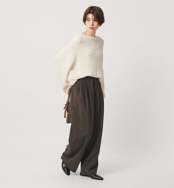 BEAUTY&YOUTH UNITED ARROWS「毛ポリエステルブレンド ワイドタックパンツ 防シワ ウォッシャブル」|その他|