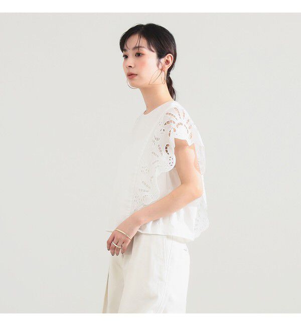 Demi-Luxe BEAMS 「カットワーク ブラウス」|シャツ・ブラウス|