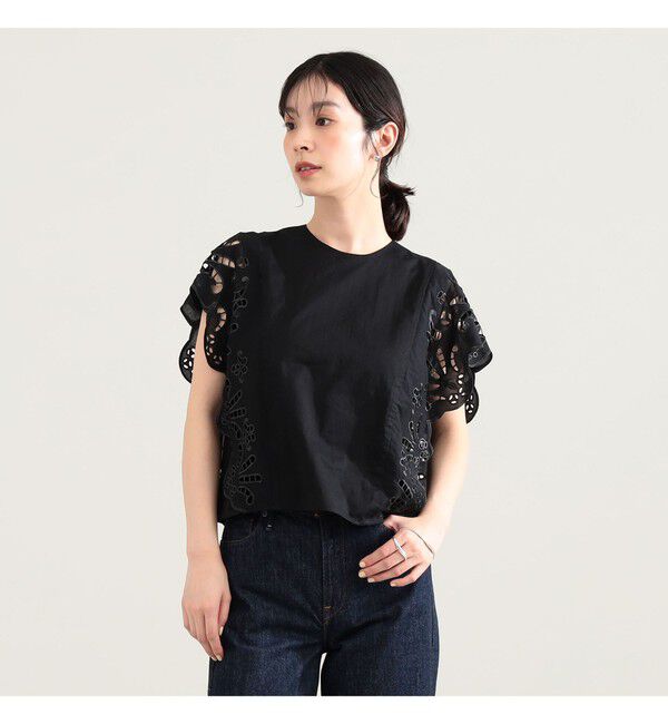 Demi-Luxe BEAMS 「カットワーク ブラウス」|シャツ・ブラウス|