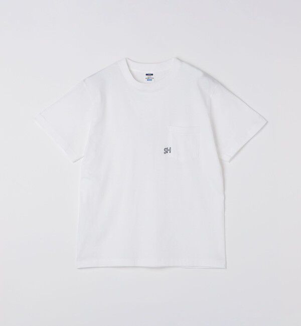 SHIPS「【WEB限定】SHIPS: エンブロイダリー SHロゴ ポケット Tシャツ」|Tシャツ・カットソー|