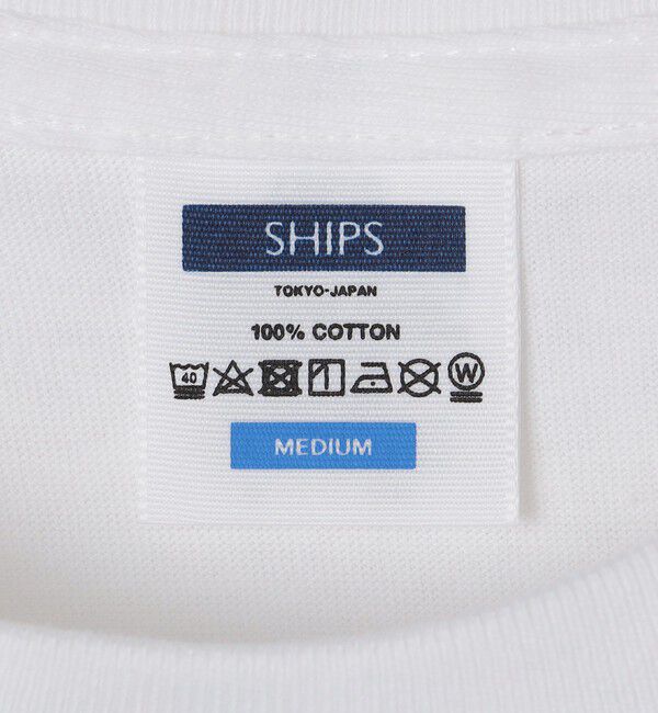 SHIPS「【WEB限定】SHIPS: エンブロイダリー SHロゴ ポケット Tシャツ」|Tシャツ・カットソー|