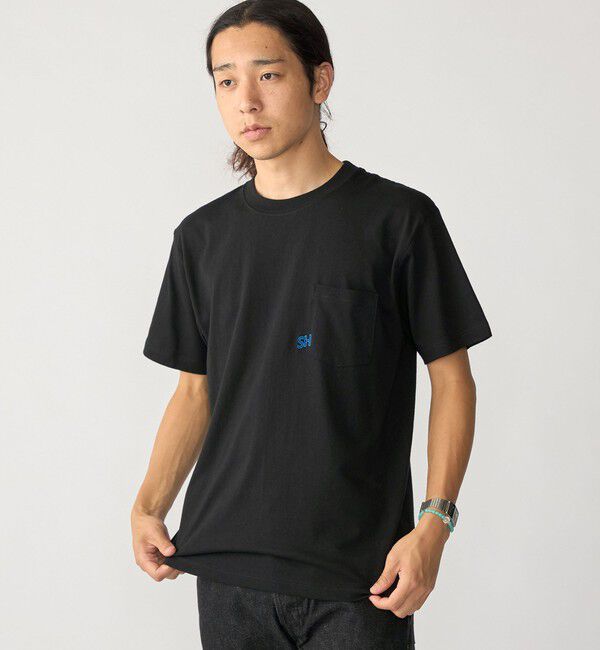 SHIPS「【WEB限定】SHIPS: エンブロイダリー SHロゴ ポケット Tシャツ」|Tシャツ・カットソー|