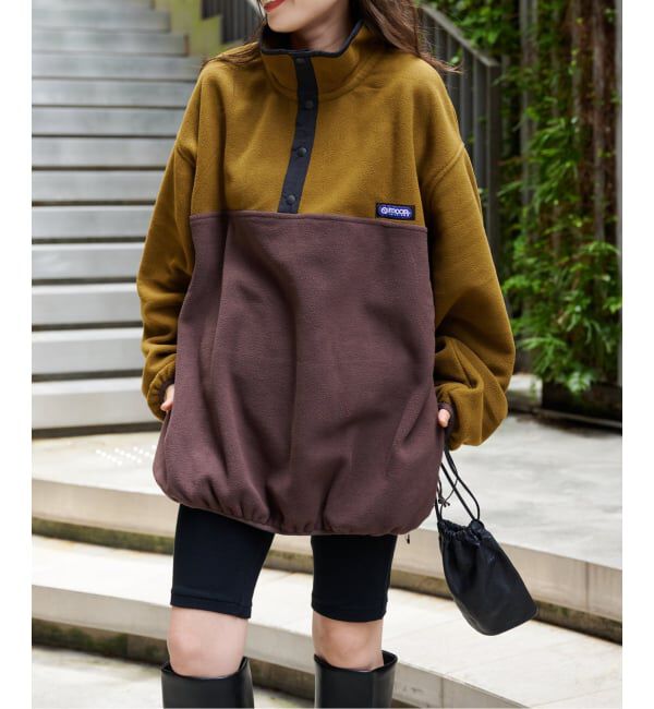 OUTDOOR PRODUCTS Usual Things「≪予約≫フリーススナップブルゾン」|その他|ブラウン
