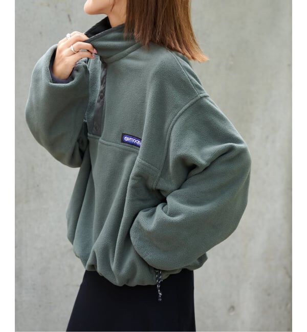 OUTDOOR PRODUCTS Usual Things「≪予約≫フリーススナップブルゾン」|その他|カーキ