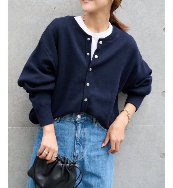 OUTDOOR PRODUCTS Usual Things「≪予約≫追加5 スウェットライクカーデ」|カーディガン|ネイビー