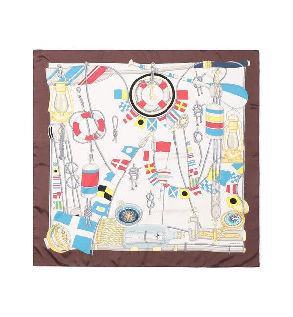 TOMORROWLAND GOODS「ATELIER TOMORROW FLAG シルクスカーフ」|バンダナ・スカーフ|
