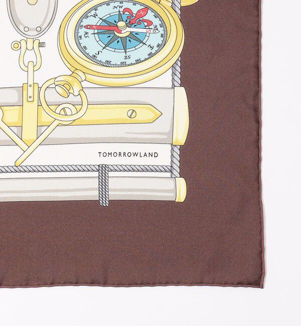 TOMORROWLAND GOODS「ATELIER TOMORROW FLAG シルクスカーフ」|バンダナ・スカーフ|