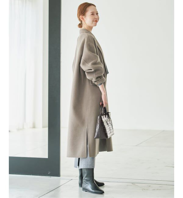 SLOBE IENA「《シリーズあり/追加予約》souple woolダブルフェイスチェスターコート」|チェスターコート|