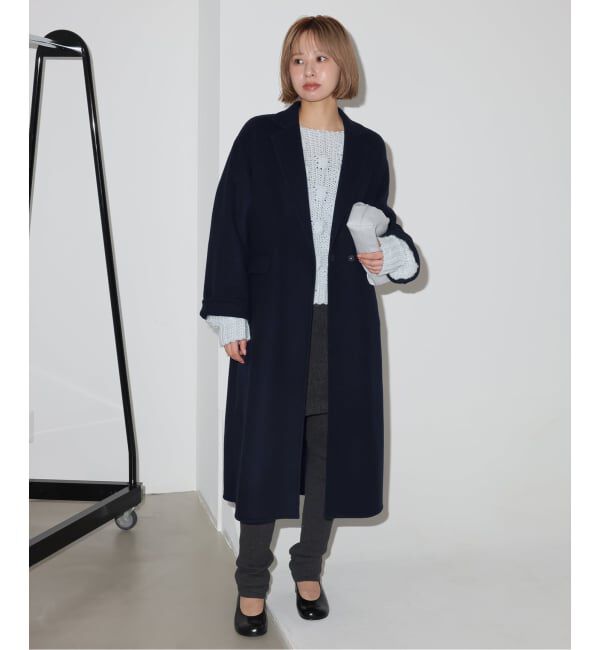 SLOBE IENA「《シリーズあり/追加予約》souple woolダブルフェイスチェスターコート」|チェスターコート|