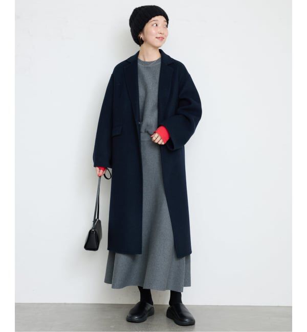 SLOBE IENA「《シリーズあり/追加予約》souple woolダブルフェイスチェスターコート」|チェスターコート|