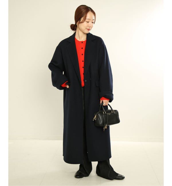 SLOBE IENA「《シリーズあり/追加予約》souple woolダブルフェイスチェスターコート」|チェスターコート|