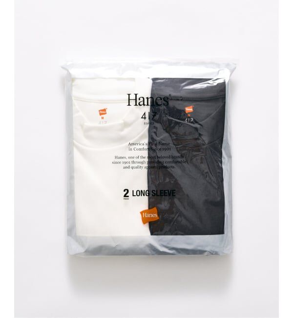 417 EDIFICE「【Hanes&times;417 EDIFICE】別注 CLEAR CUT COTTON SMOOTH MOCK NECK（MODERN FIT）」|Tシャツ・カットソー|