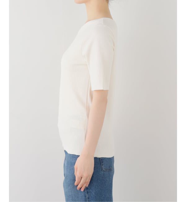 journal standard L'essage「スパンテレコ半袖アシンメトリープルオーバー」|Tシャツ・カットソー|