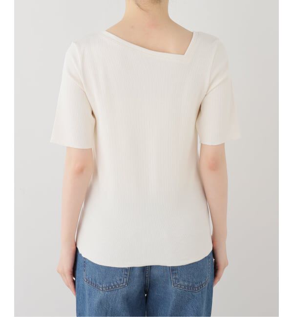 journal standard L'essage「スパンテレコ半袖アシンメトリープルオーバー」|Tシャツ・カットソー|