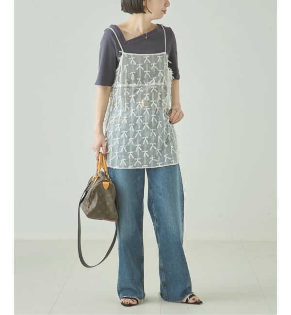 journal standard L'essage「スパンテレコ半袖アシンメトリープルオーバー」|Tシャツ・カットソー|