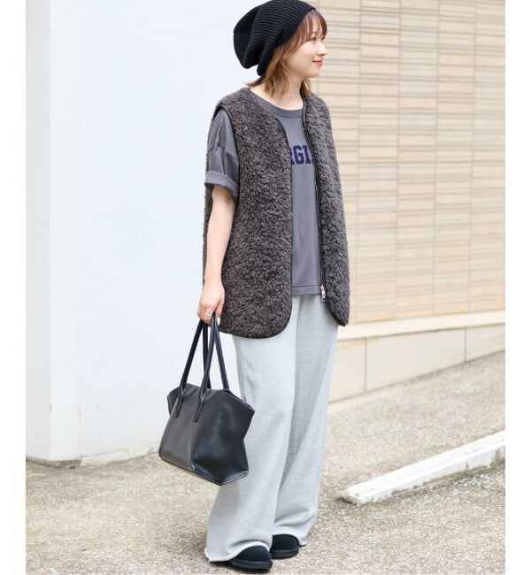 JOURNAL STANDARD relume「《追加予約》シープフェイクファージップベスト」|ダウンベスト・ベスト|