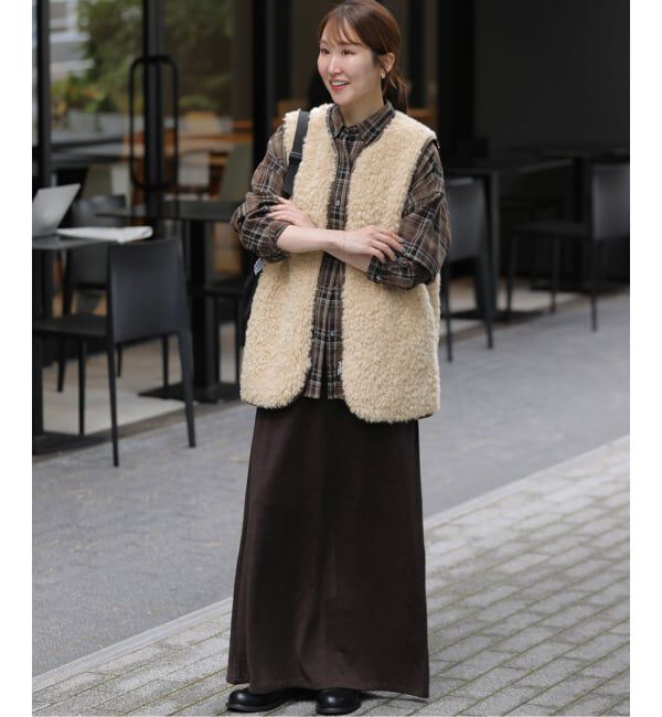 JOURNAL STANDARD relume「《追加予約》シープフェイクファージップベスト」|ダウンベスト・ベスト|