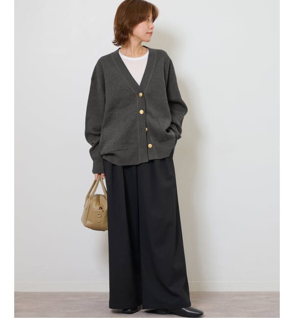 JOURNAL STANDARD relume「《追加予約》コットンカシミヤミックスダブルニットVネックカーディガン」|カーディガン|