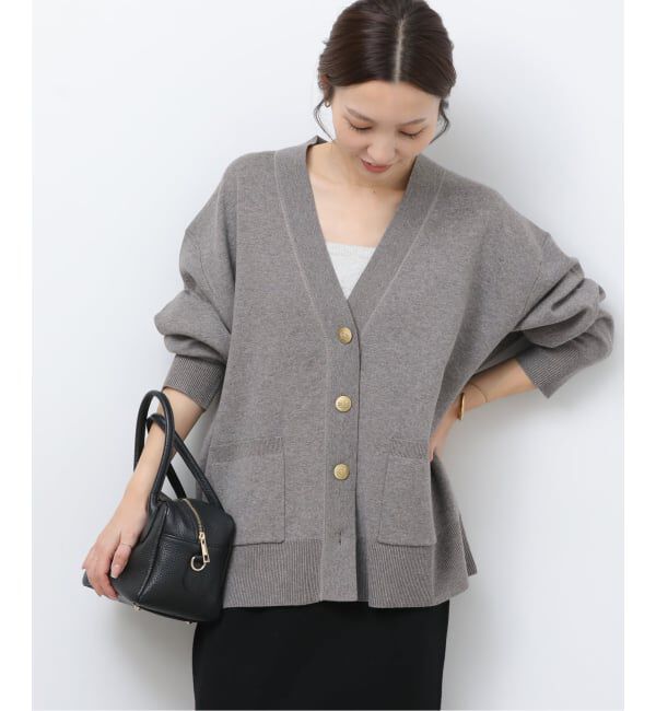 JOURNAL STANDARD relume「《追加予約》コットンカシミヤミックスダブルニットVネックカーディガン」|カーディガン|