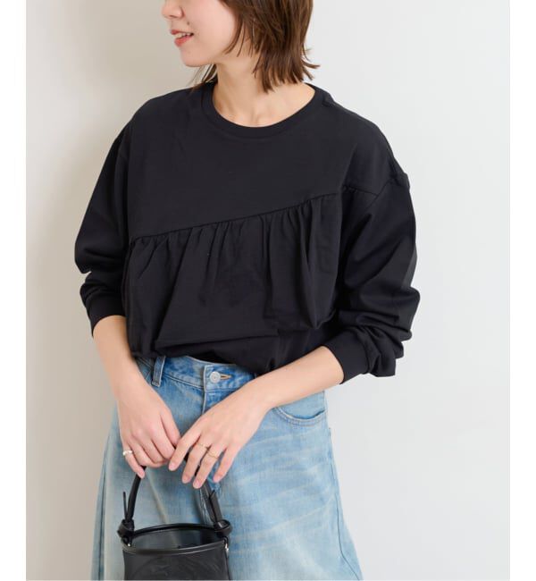 JOURNAL STANDARD relume「《追加予約》フリルプルオーバーロングスリーブ」|Tシャツ・カットソー|ブラック