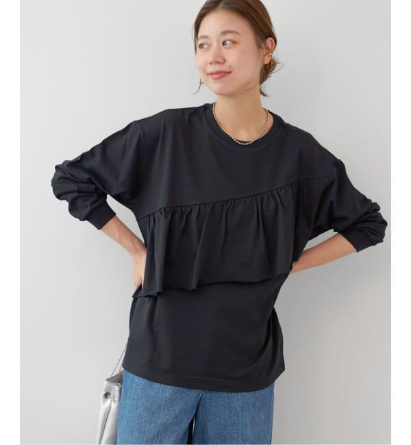 JOURNAL STANDARD relume「《追加予約》フリルプルオーバーロングスリーブ」|Tシャツ・カットソー|