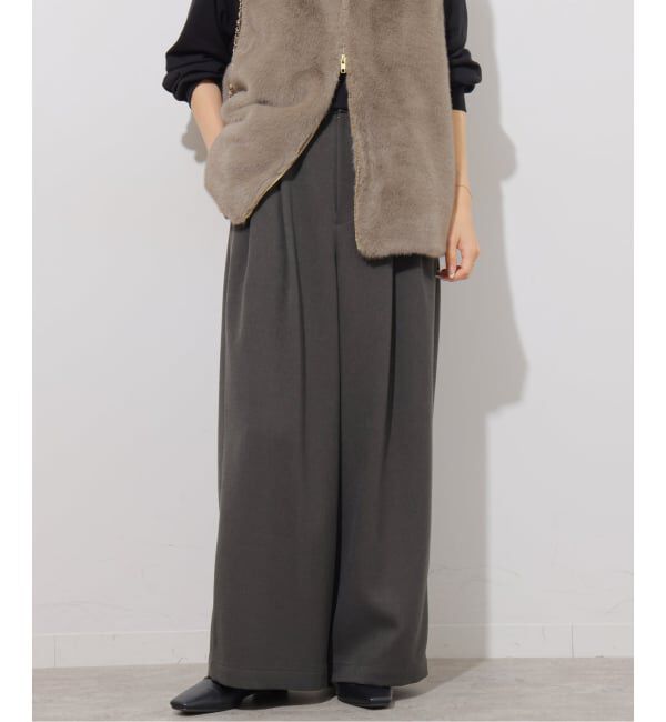 JOURNAL STANDARD relume「《予約》ツイーディーツイルタックワイドパンツ」|スラックス|