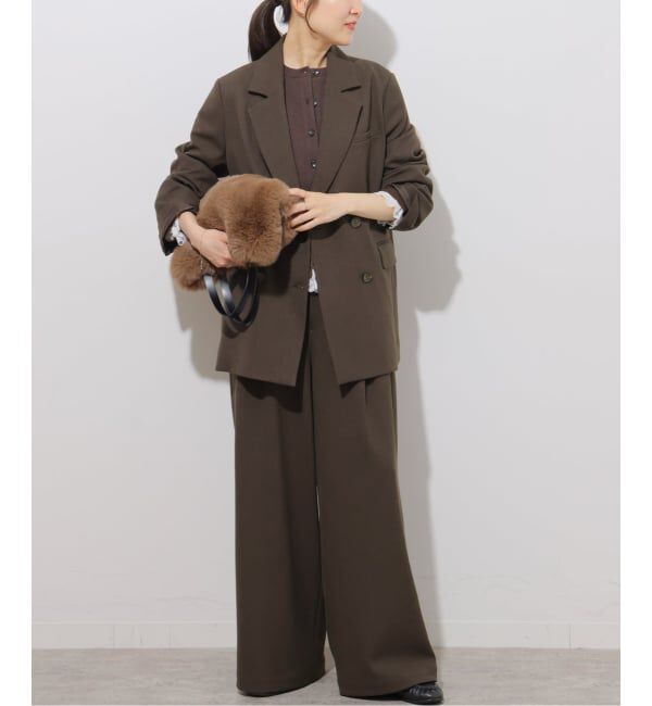 JOURNAL STANDARD relume「《予約》ツイーディーツイルタックワイドパンツ」|スラックス|