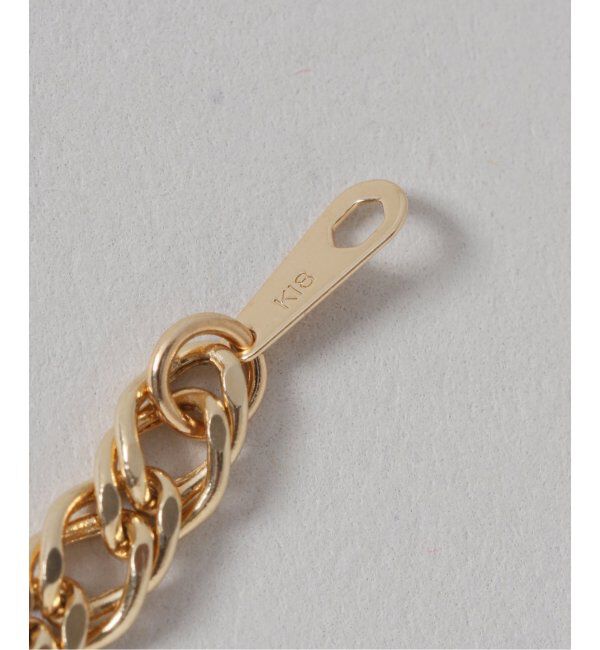 Lilas by Spick&Span「《WEB限定》hollowダブルキヘイチェーンブレスレット K18」|ブレスレット・バングル|